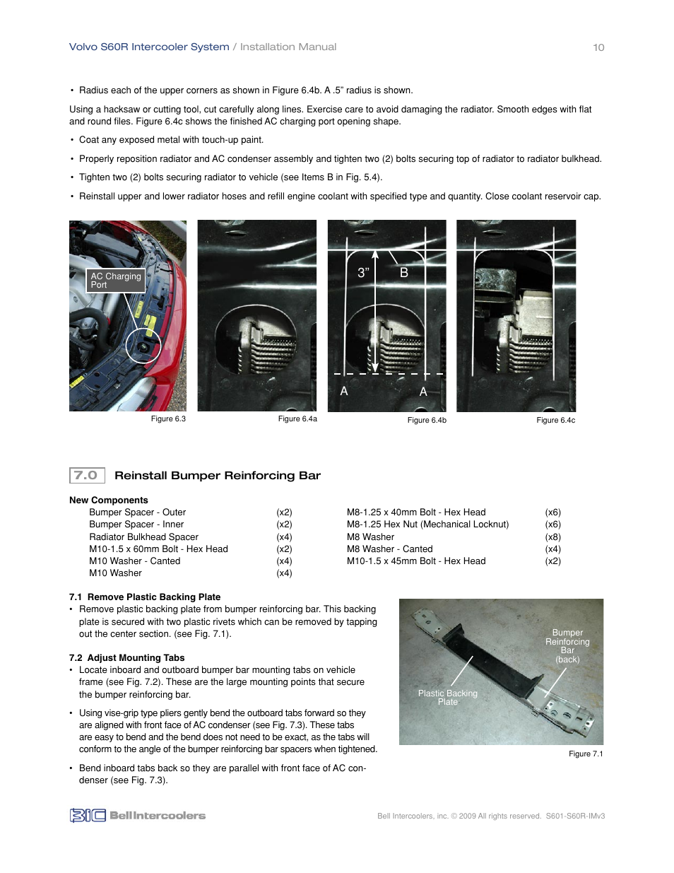 BIC Volvo S60R Front Mount Intercooler System User Manual | Page 12 / 24