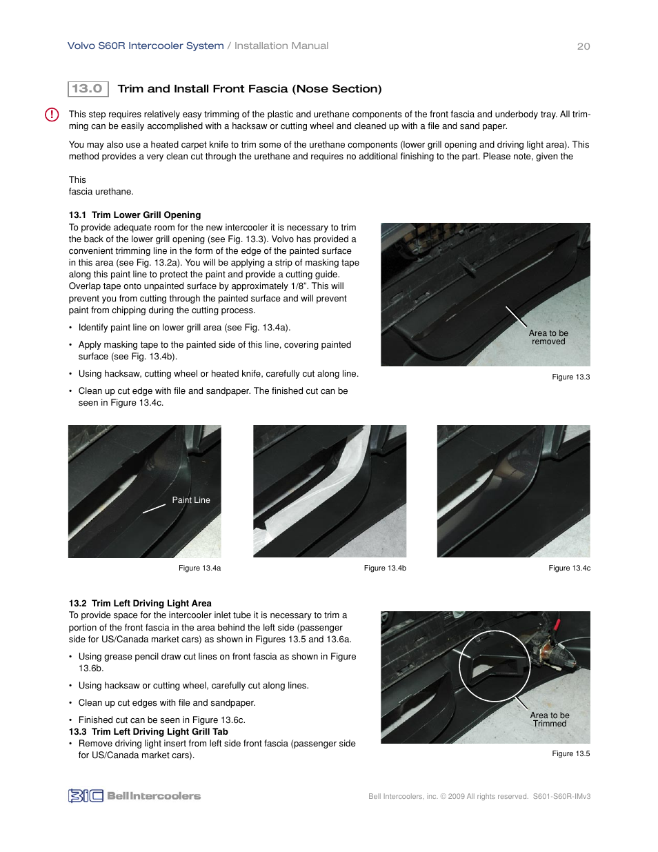 BIC Volvo S60R Front Mount Intercooler System User Manual | Page 22 / 24