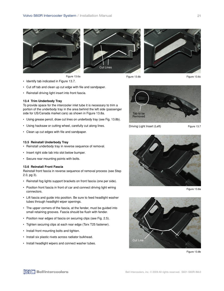 BIC Volvo S60R Front Mount Intercooler System User Manual | Page 23 / 24