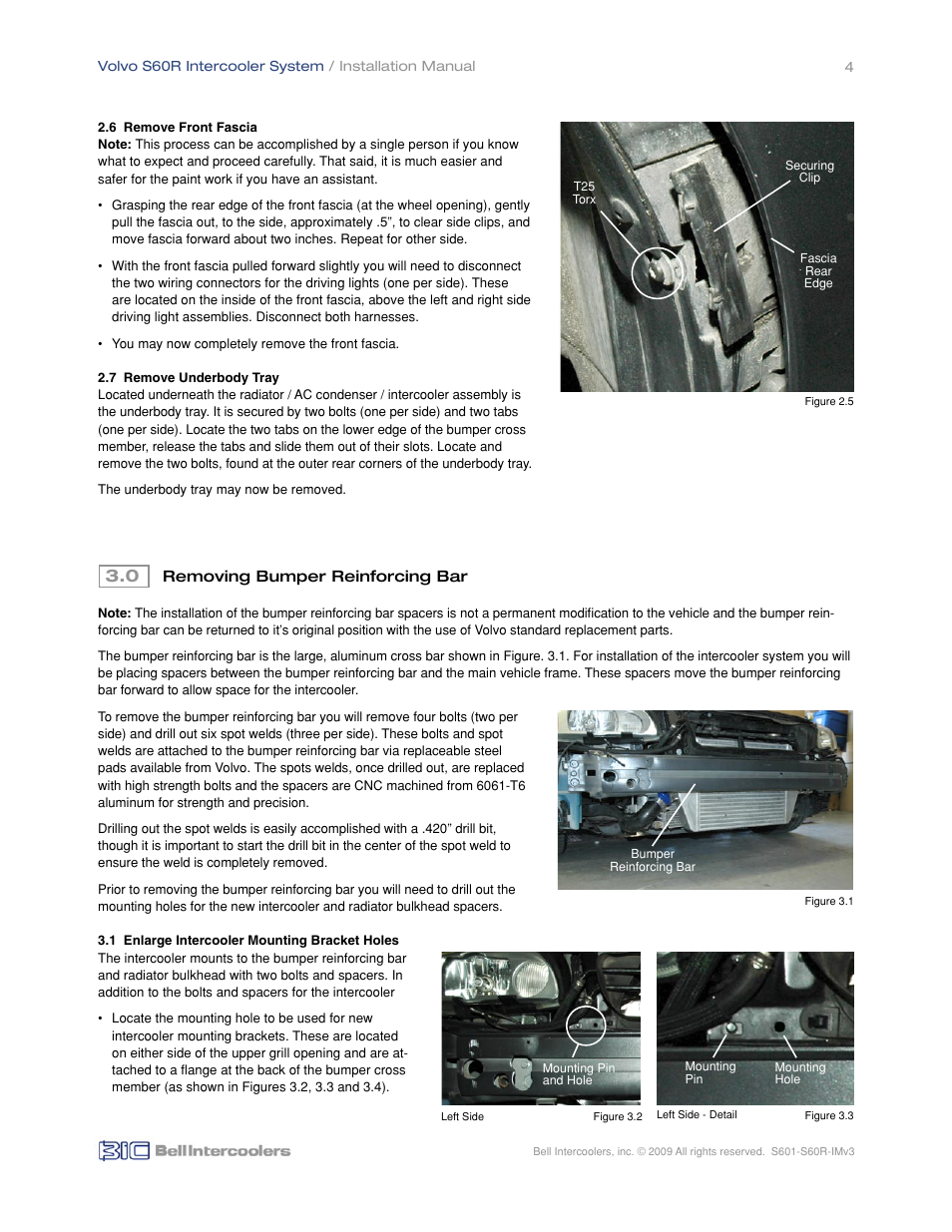 BIC Volvo S60R Front Mount Intercooler System User Manual | Page 6 / 24