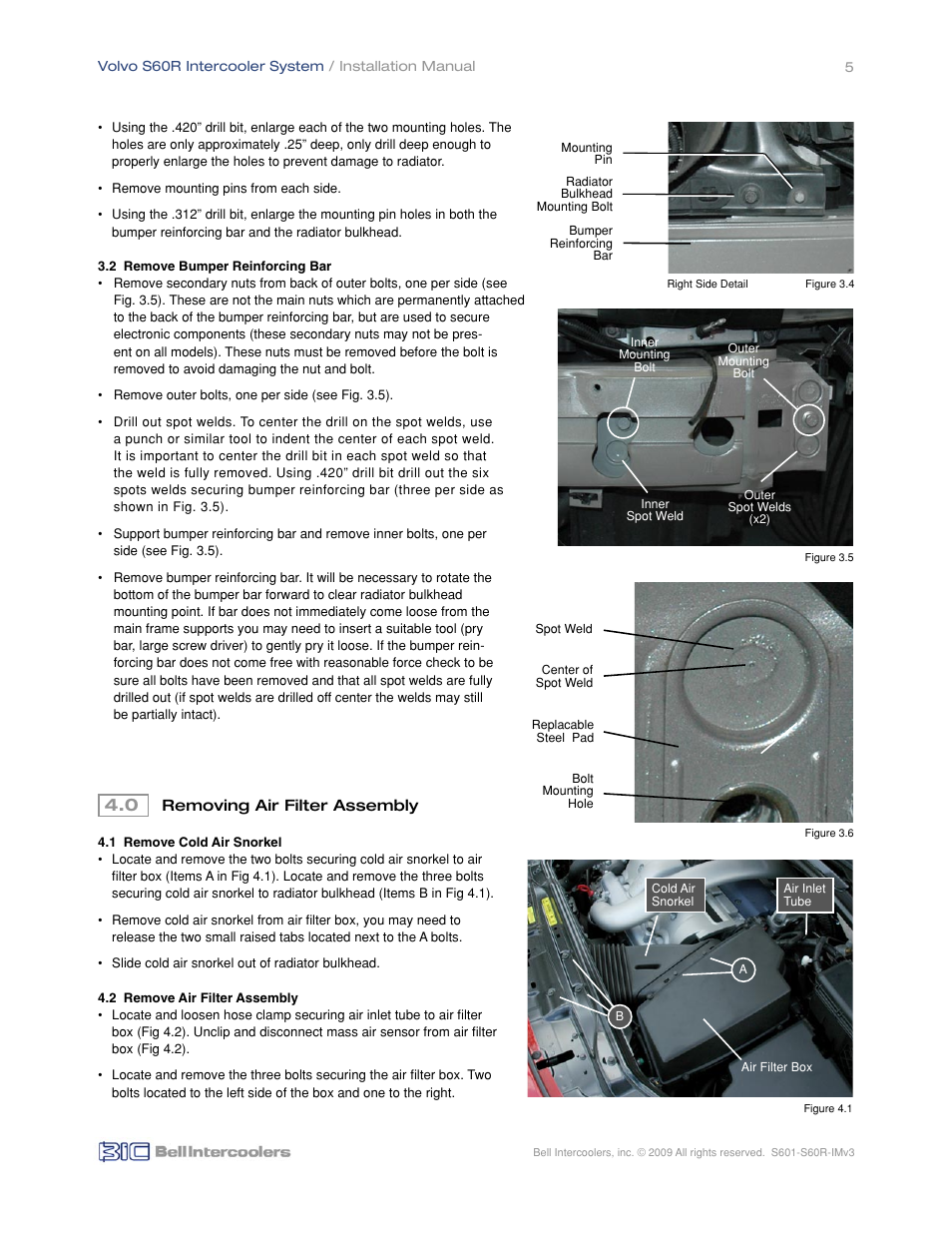 BIC Volvo S60R Front Mount Intercooler System User Manual | Page 7 / 24