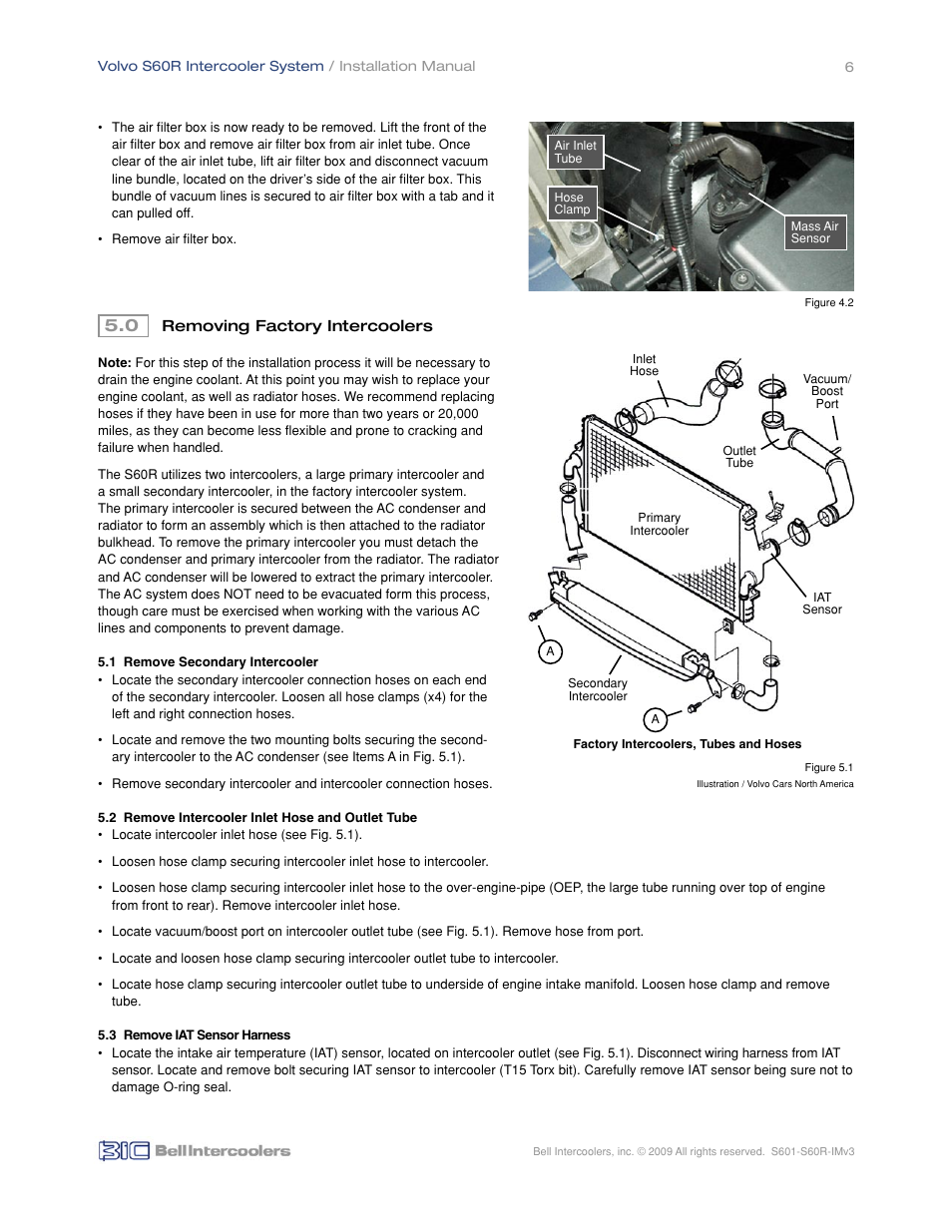 BIC Volvo S60R Front Mount Intercooler System User Manual | Page 8 / 24