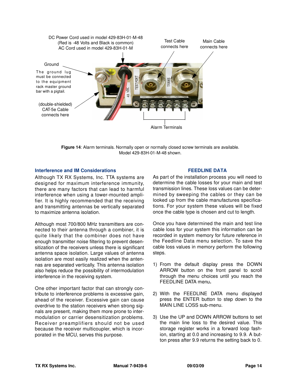 Bird Technologies 429-83H-01 Series-Manual User Manual | Page 22 / 48