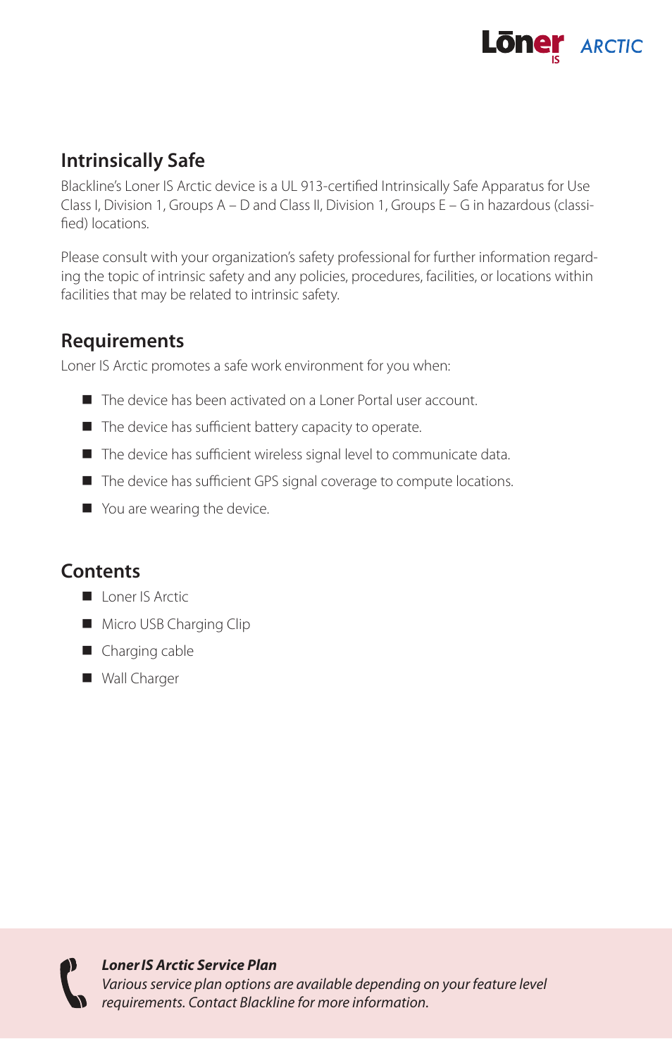 Blackline GPS Loner IS Arctic User Manual | Page 9 / 24