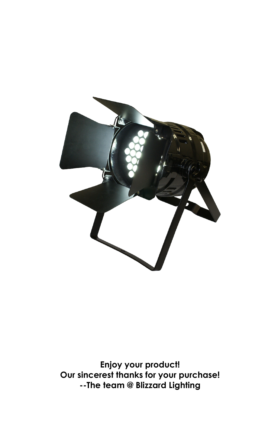 Blizzard Lighting HushPar Theatrik LED PAR Fixture(Rev B) User Manual | Page 8 / 8