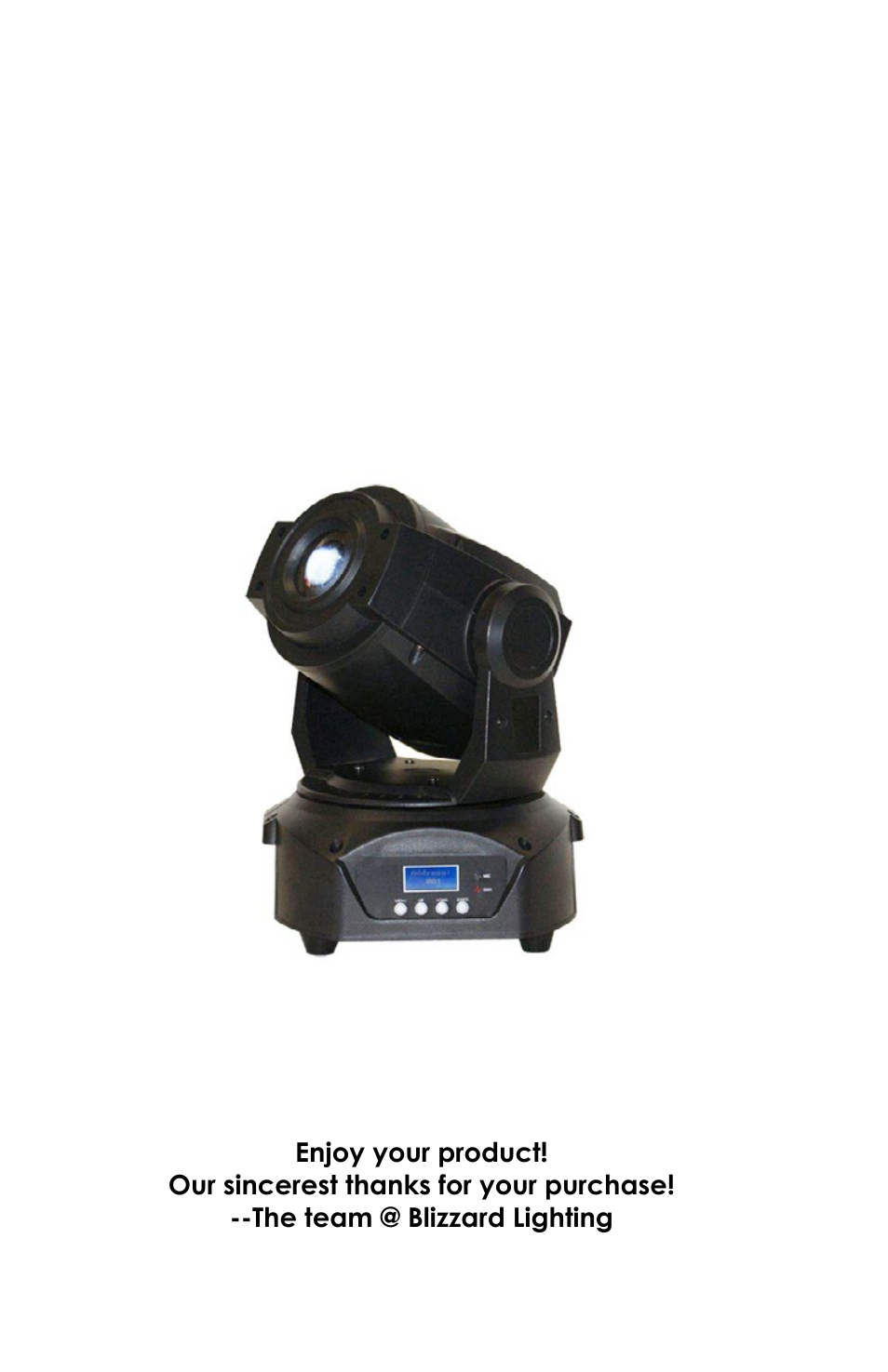 Blizzard Lighting ICE 30 30W LED Moving Head Spot(Rev C) User Manual | Page 20 / 20