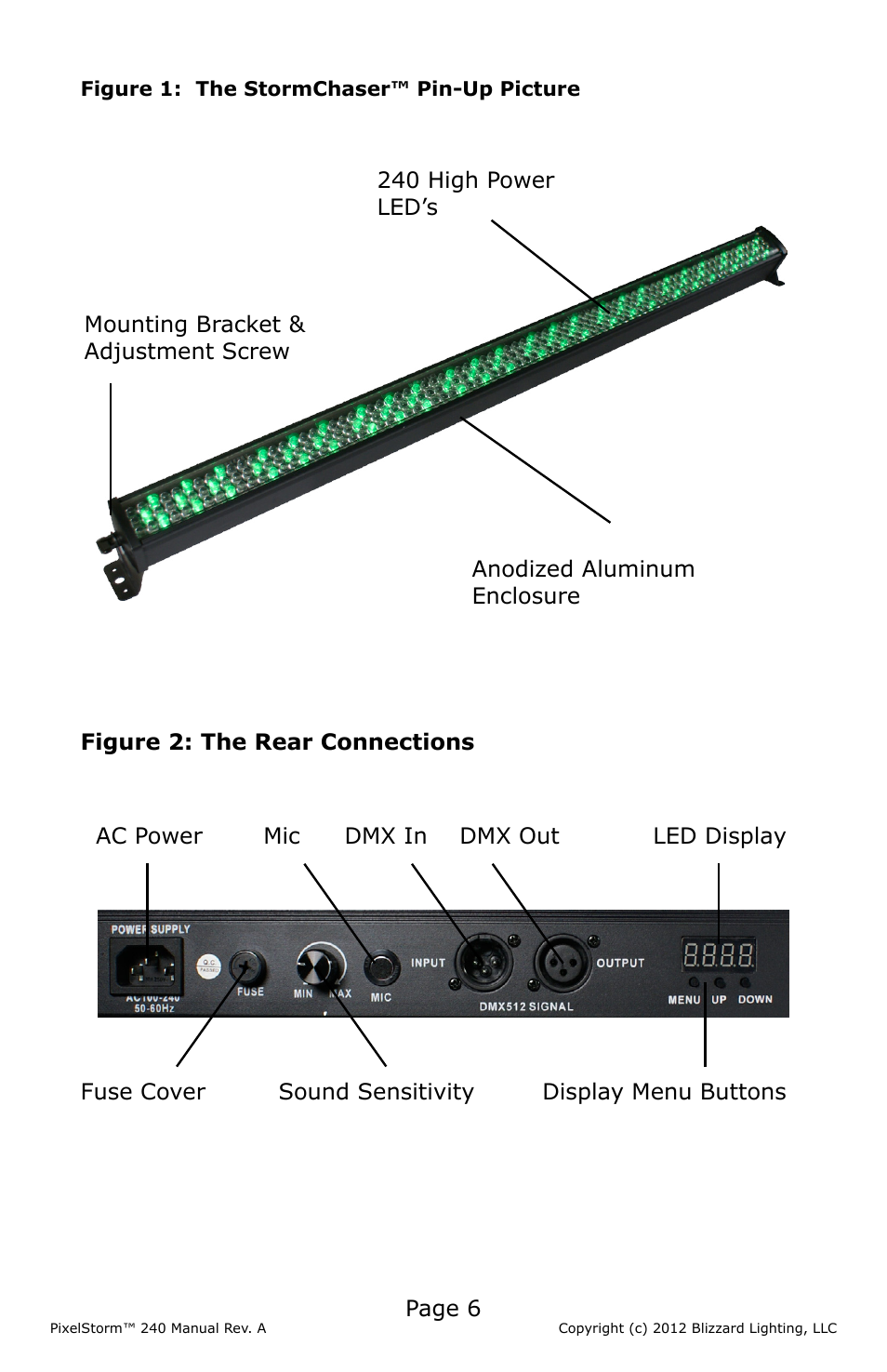 Blizzard Lighting PixelStorm 240(Rev A) User Manual | Page 6 / 20