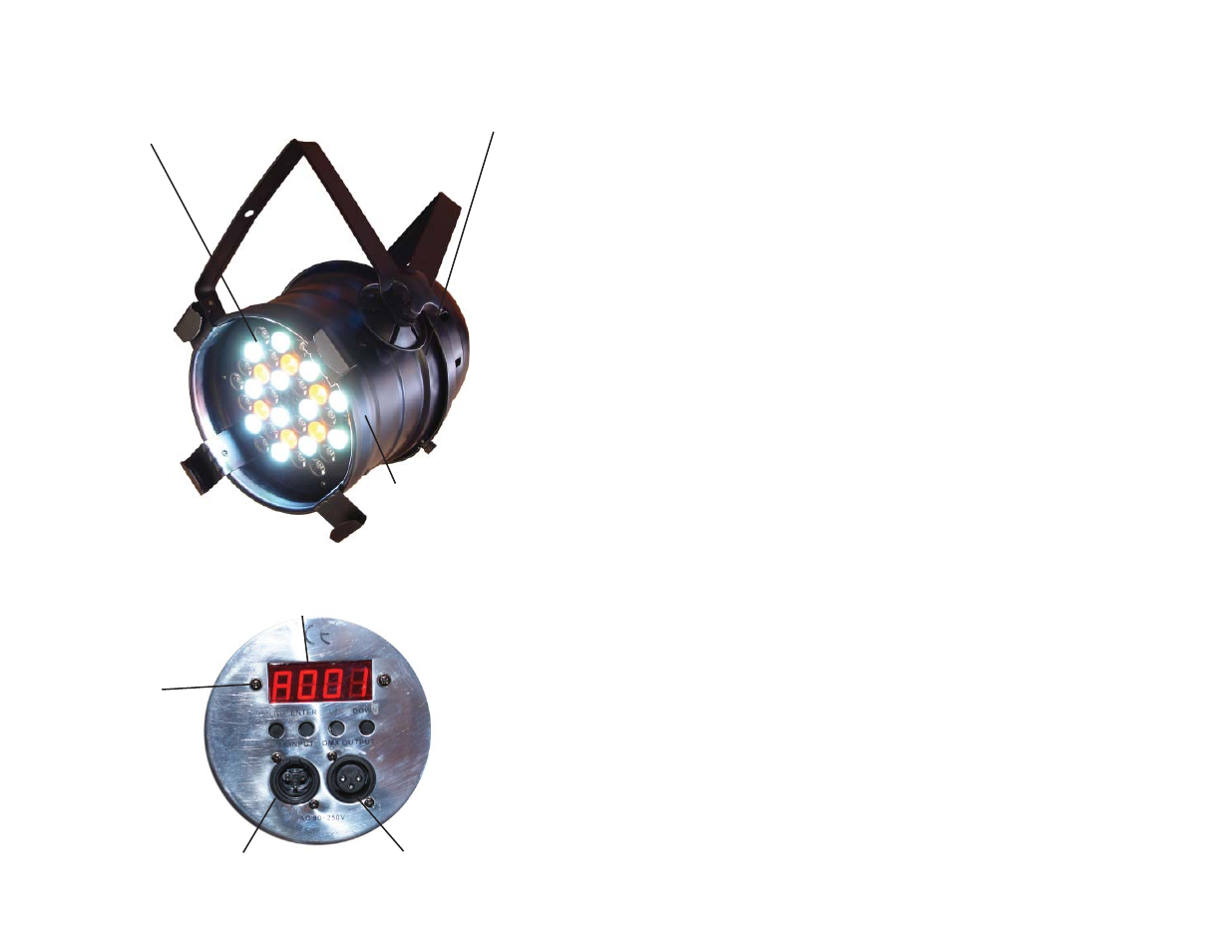 Appendix, Dmx in dmx out | Blizzard Lighting AW Rocklite (Rev A) User Manual | Page 6 / 10