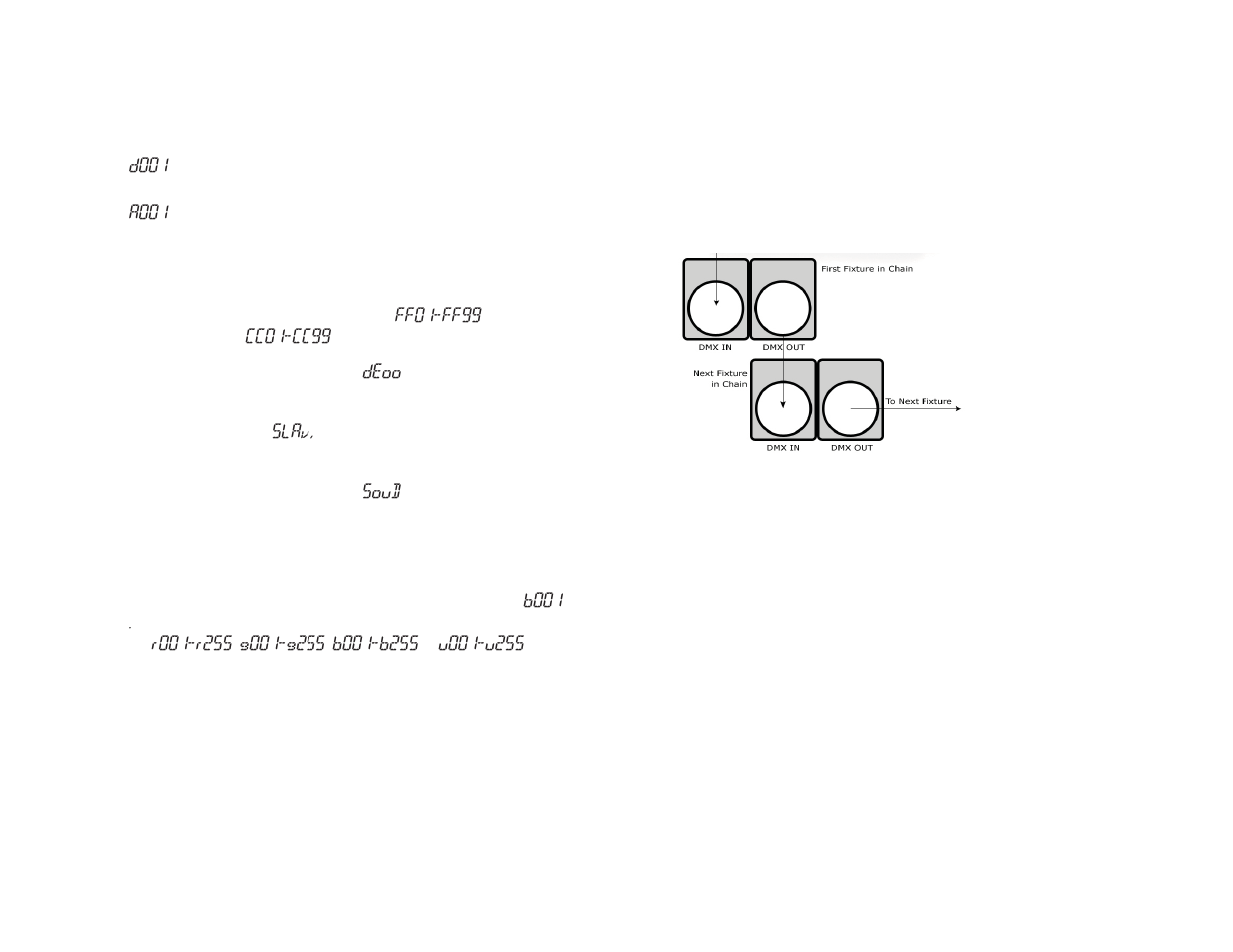 D001, A001, Ff01-ff99 | Cc01-cc99, Deoo, Slav, Soud, B001 | Blizzard Lighting AW Rocklite (Rev A) User Manual | Page 9 / 10