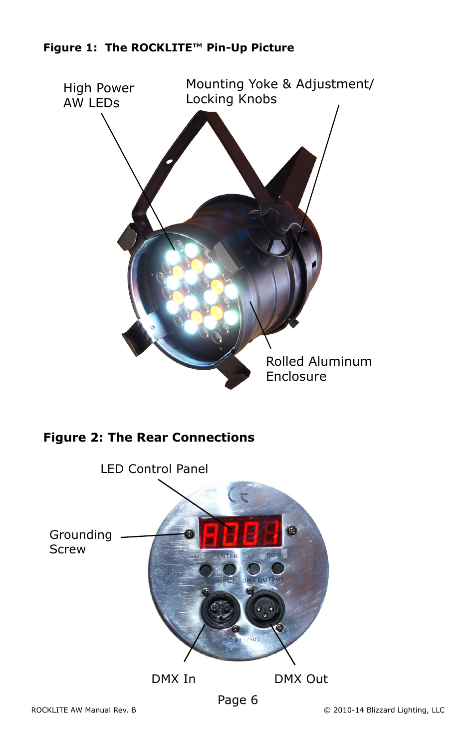Blizzard Lighting AW RockLite (Rev B) User Manual | Page 6 / 20