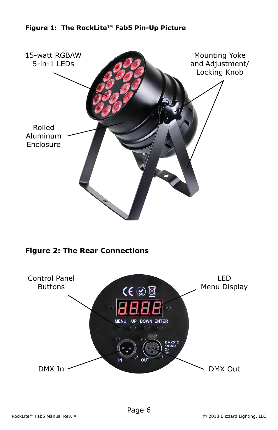 Blizzard Lighting Fab 5 RockLite (Rev A) User Manual | Page 6 / 20