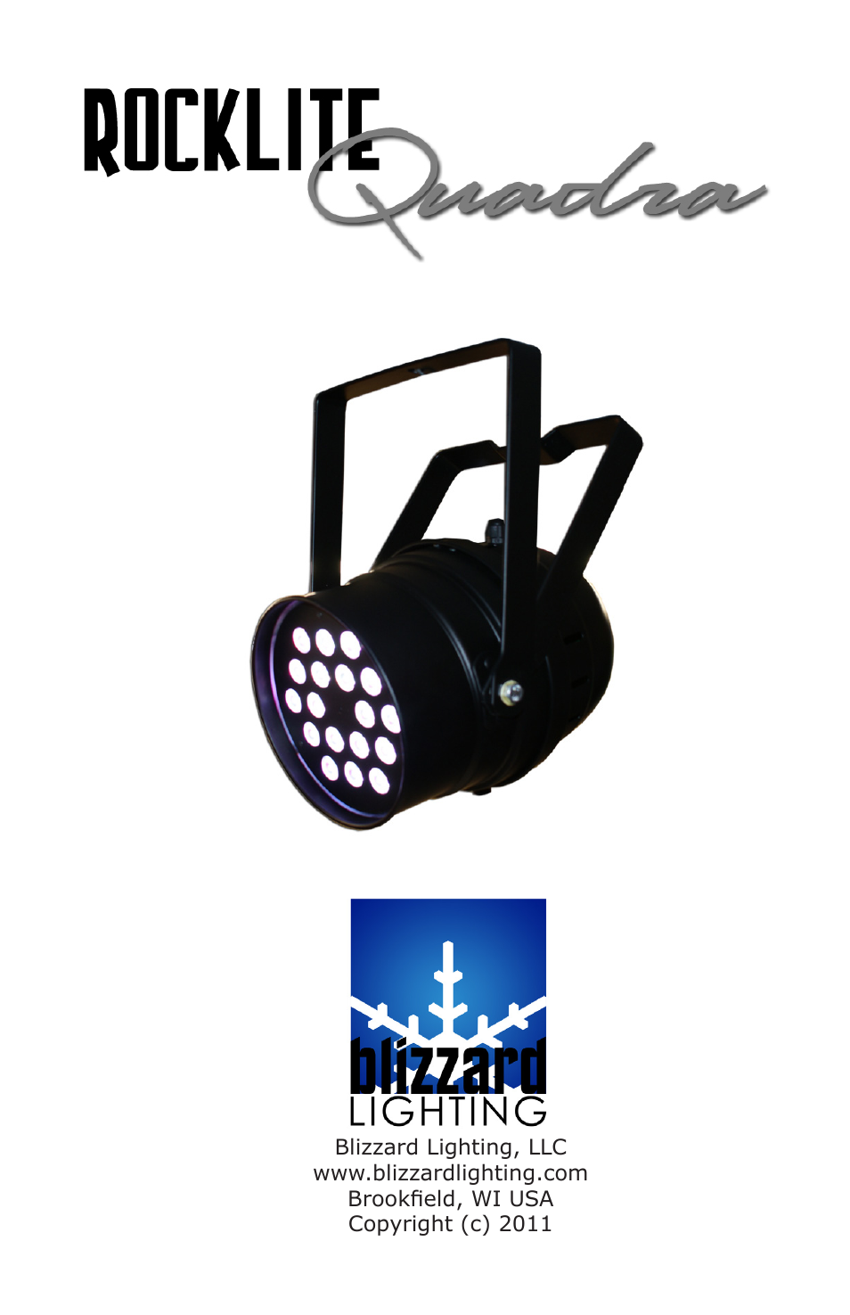 Blizzard Lighting Quadra ROCKLITE (Rev B) User Manual | 20 pages