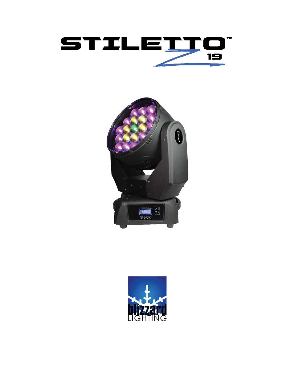 Blizzard Lighting Z19 Stiletto Zoom Moving Head User Manual | 24 pages