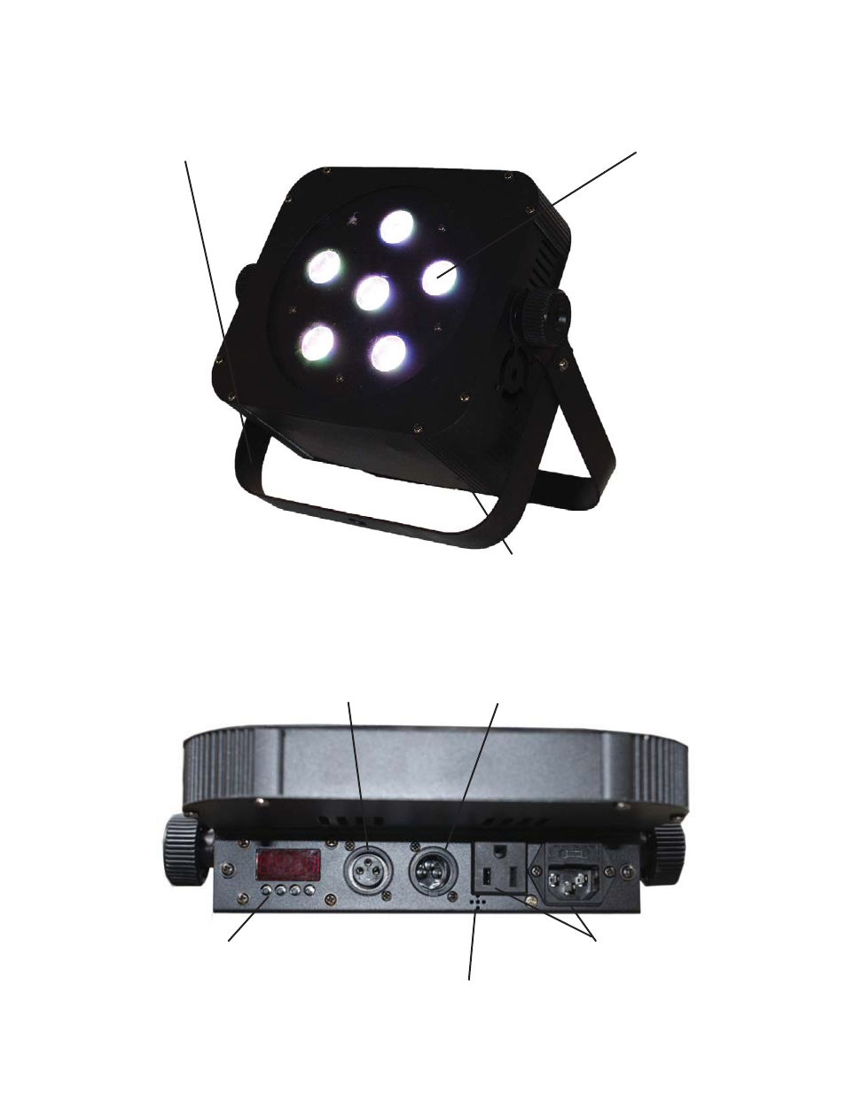 Ac power in/out dmx in dmx out | Blizzard Lighting Q6A The Puck (Rev A) User Manual | Page 6 / 12