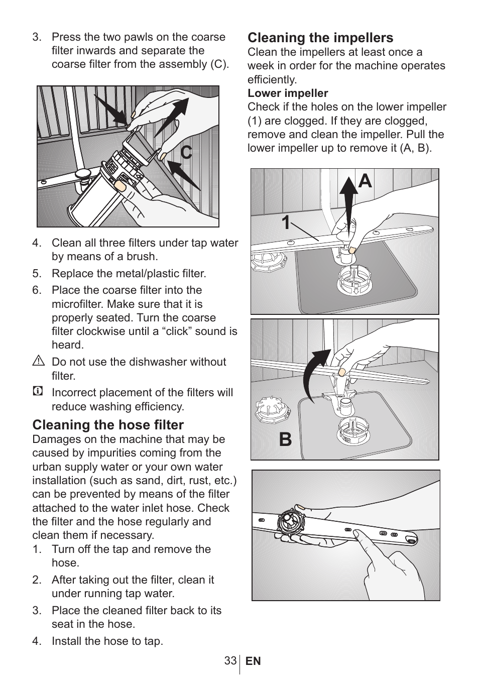 Blomberg smarTouch BUXB20 User Manual | Page 34 / 42