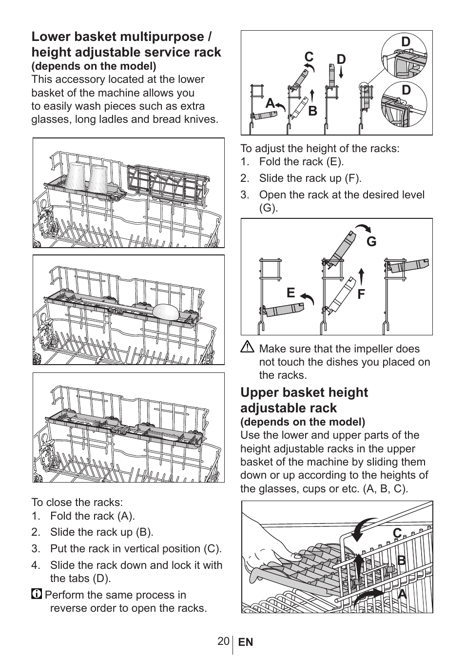 Blomberg GSN 9483 XB20 User Manual | Page 21 / 43