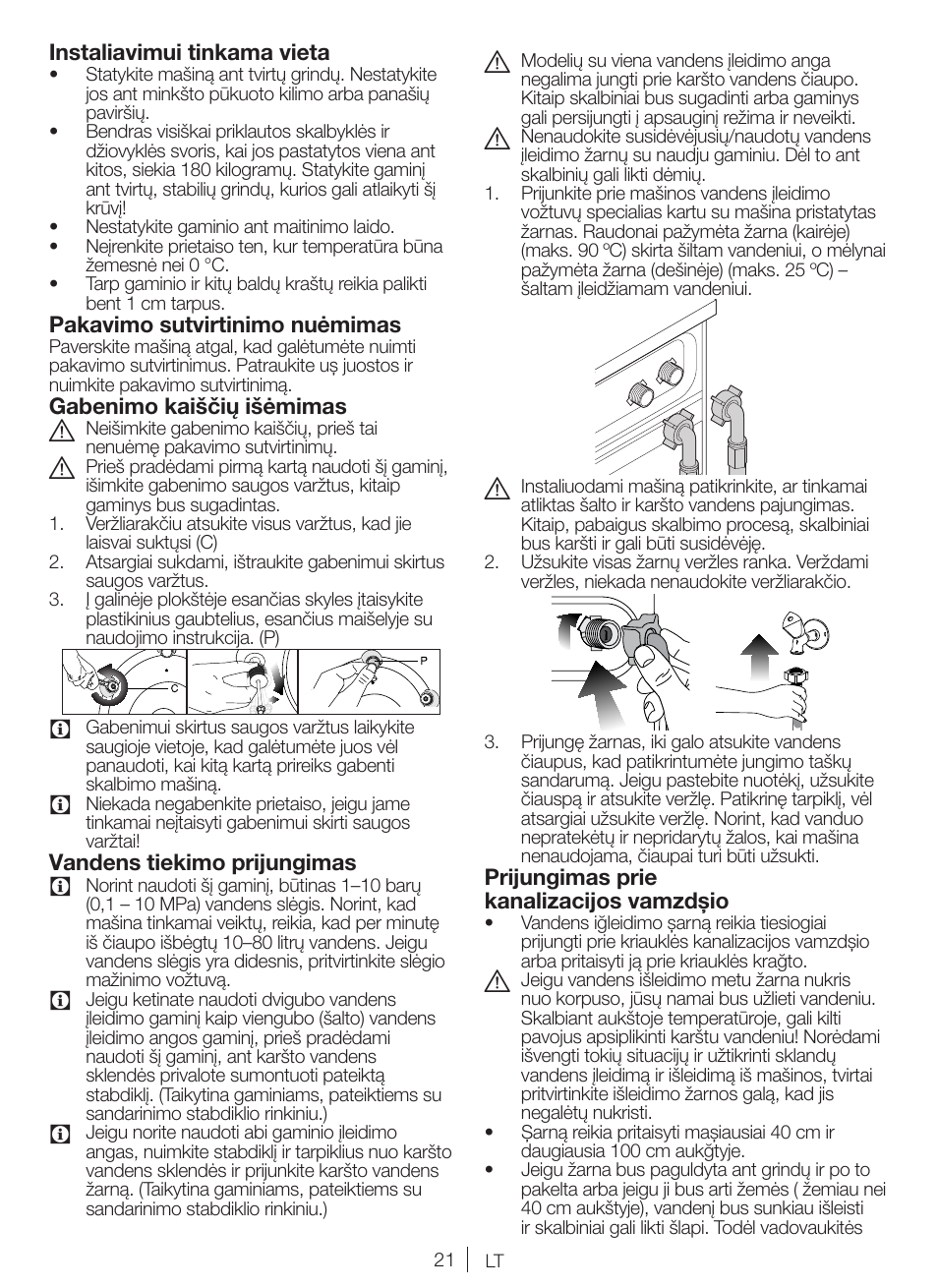 Blomberg WNF 8447 RCE30 User Manual | Page 21 / 71