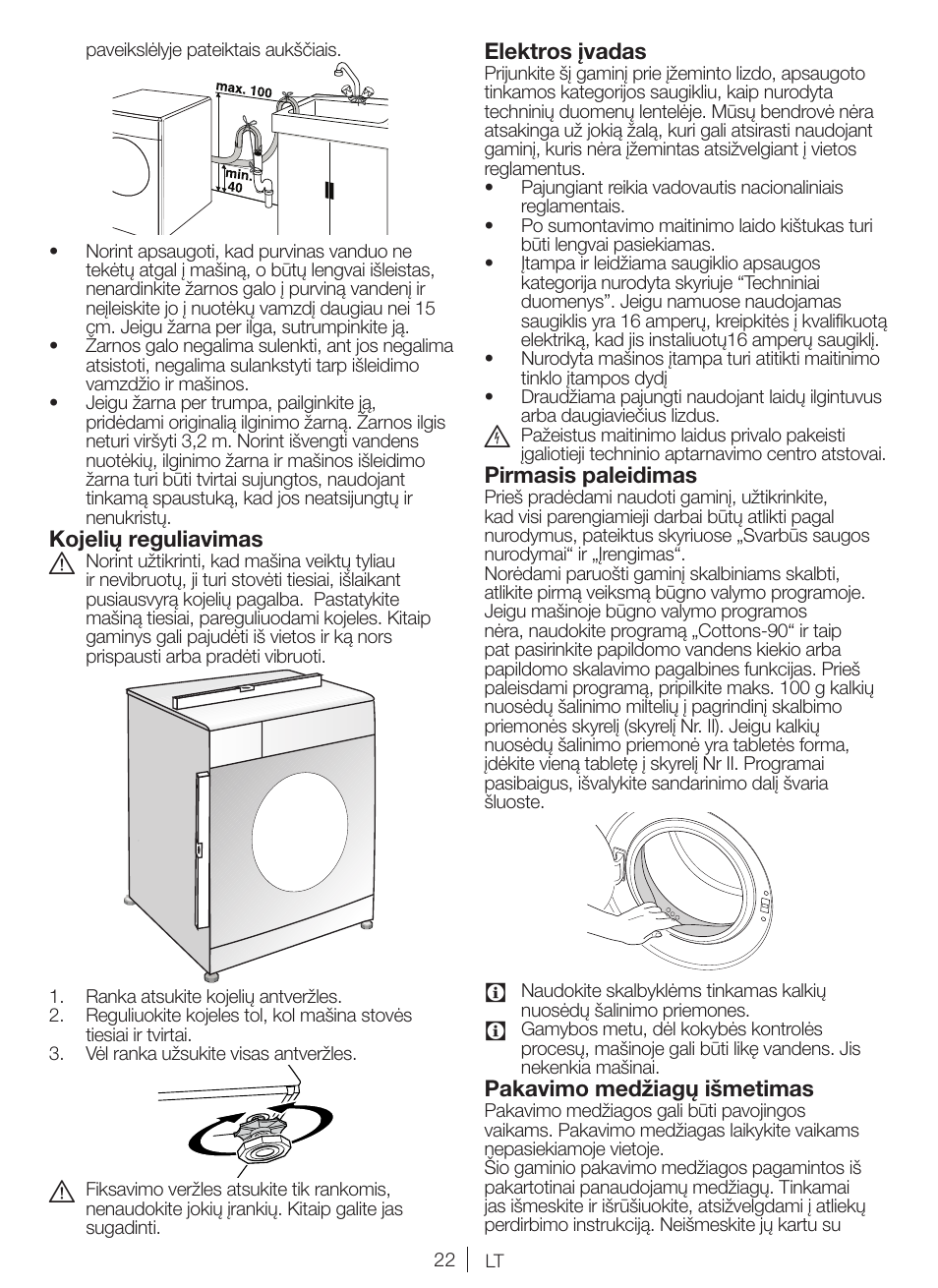 Blomberg WNF 8447 RCE30 User Manual | Page 22 / 71