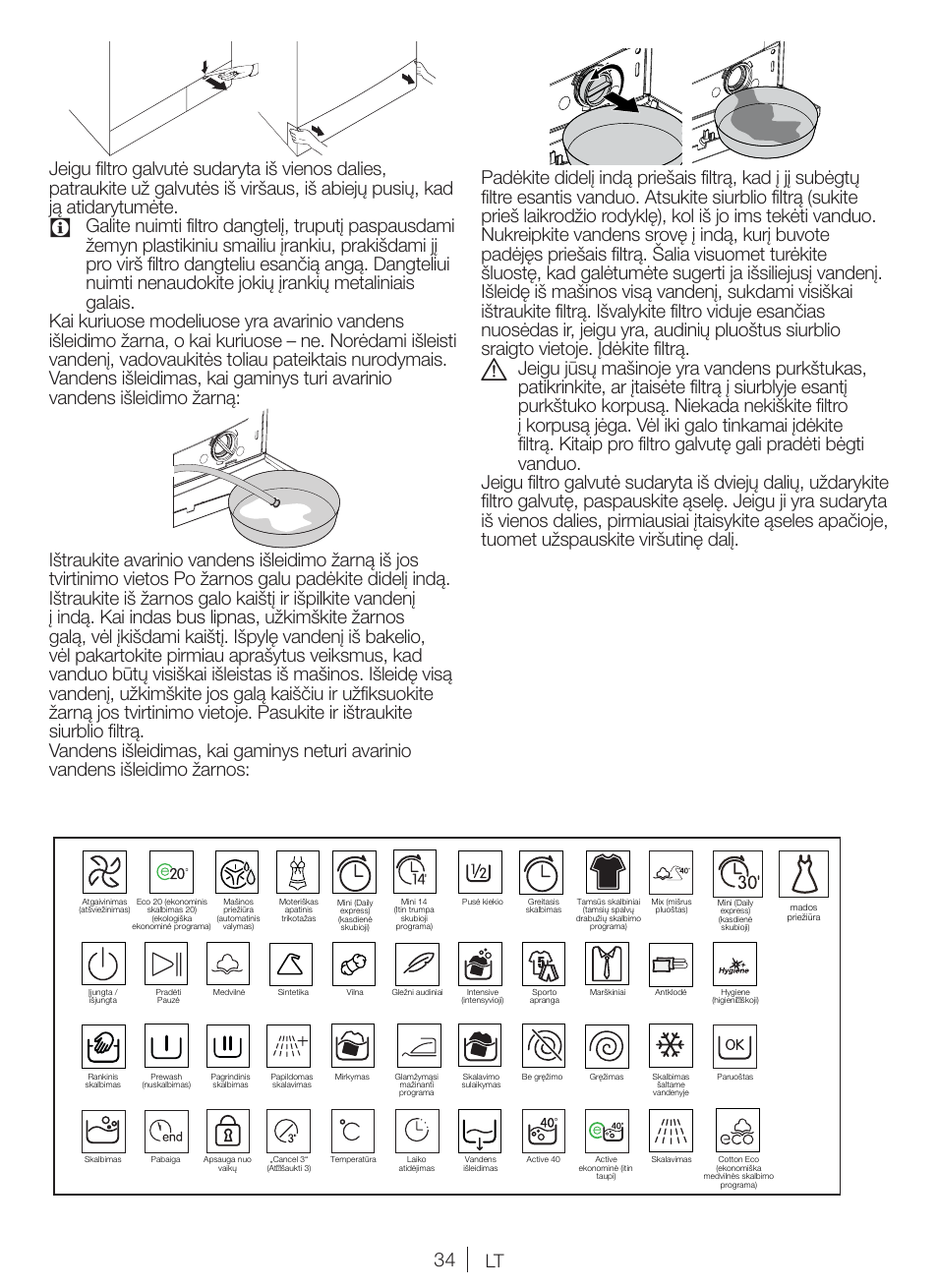 Blomberg WNF 8447 RCE30 User Manual | Page 34 / 71