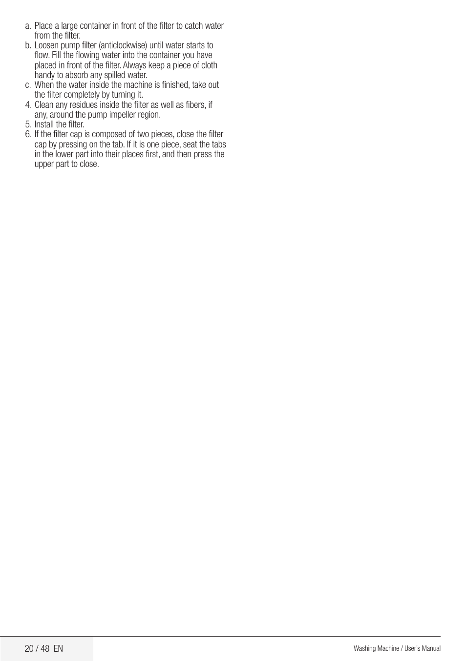 Blomberg WMF 8629 WZE40 User Manual | Page 20 / 48