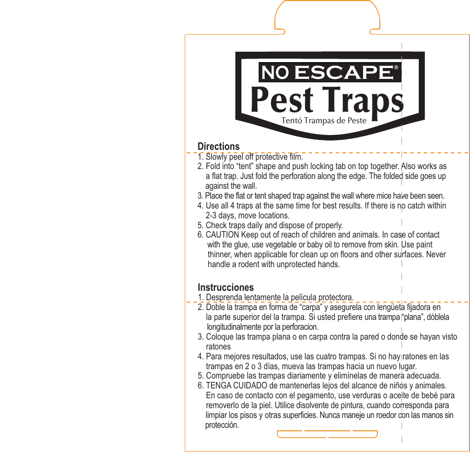 Pest traps, No escape | Bonide Glue Traps User Manual | Page 2 / 2