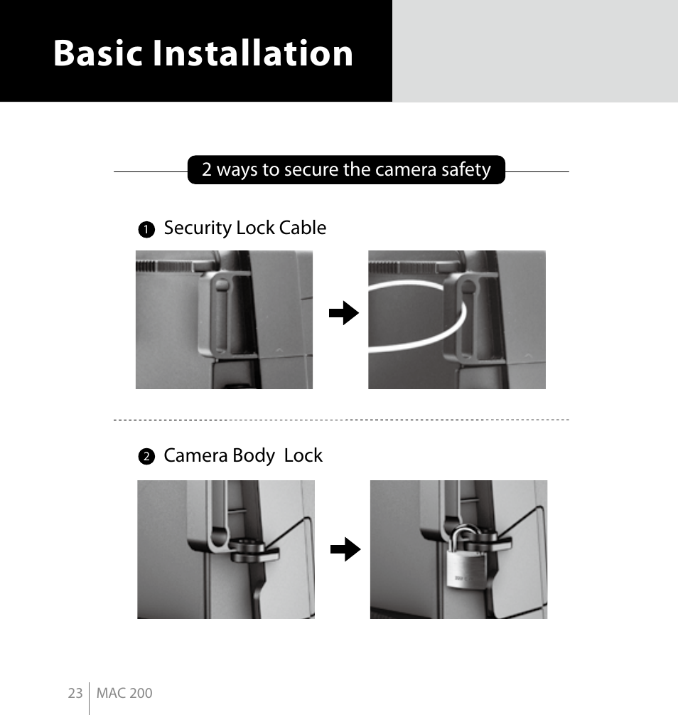 Basic installation | Brinno MAC200 User Manual | Page 30 / 52
