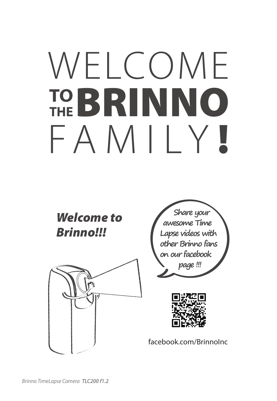 Brinno, Welcome | Brinno TLC200 f1.2 User Manual | Page 2 / 24