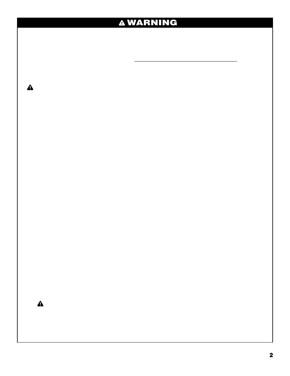 Warning | Brinkmann 2610 Series User Manual | Page 3 / 32