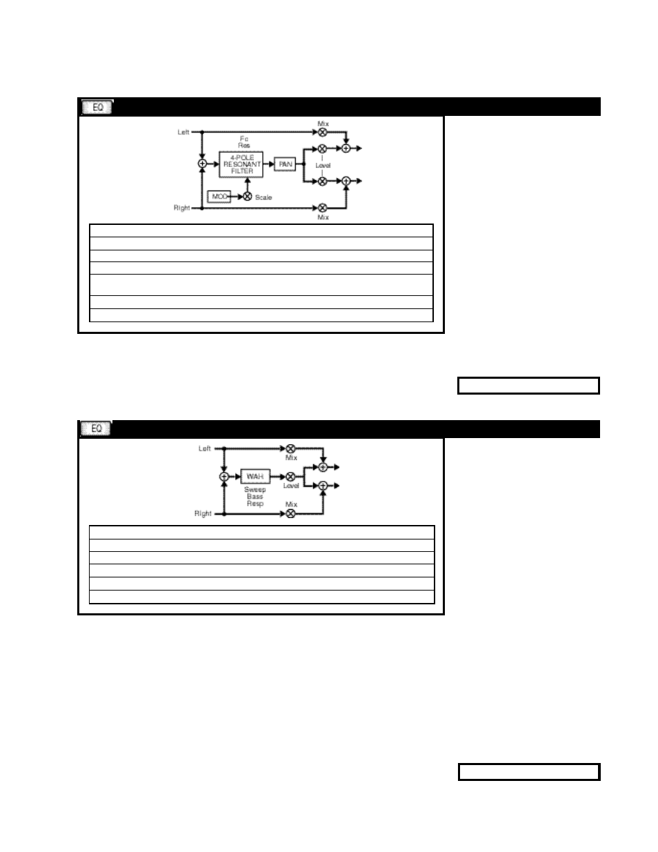 Sweepfilter wah | Lexicon MPX 1 User Manual | Page 89 / 127