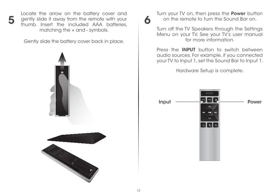 Vizio S5430w-C2 - Quickstart Guide User Manual | Page 12 / 28
