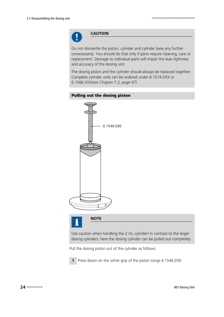 Metrohm 807 Dosing Unit User Manual | Page 32 / 63