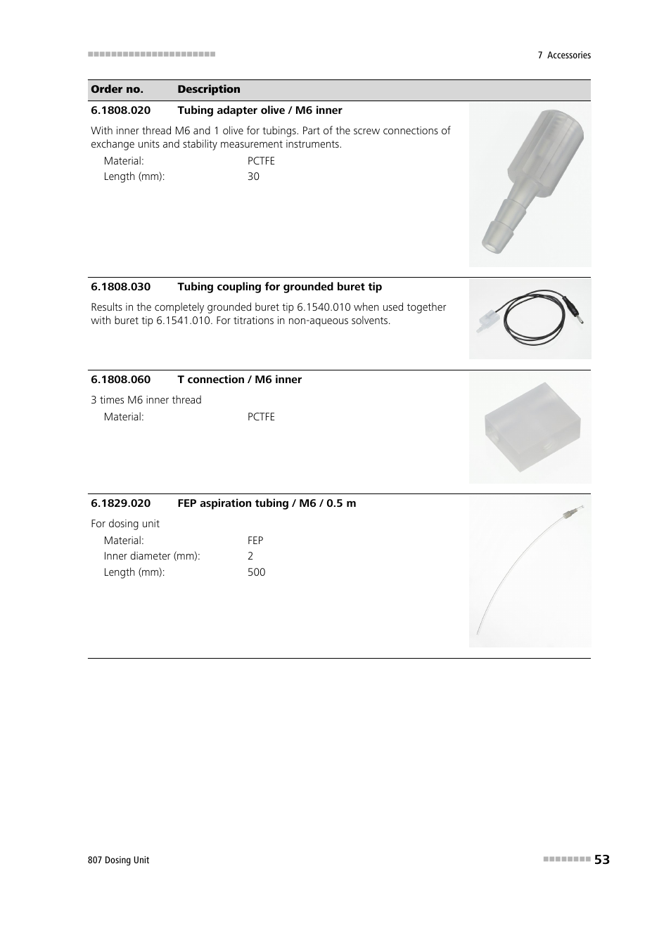 Metrohm 807 Dosing Unit User Manual | Page 61 / 63