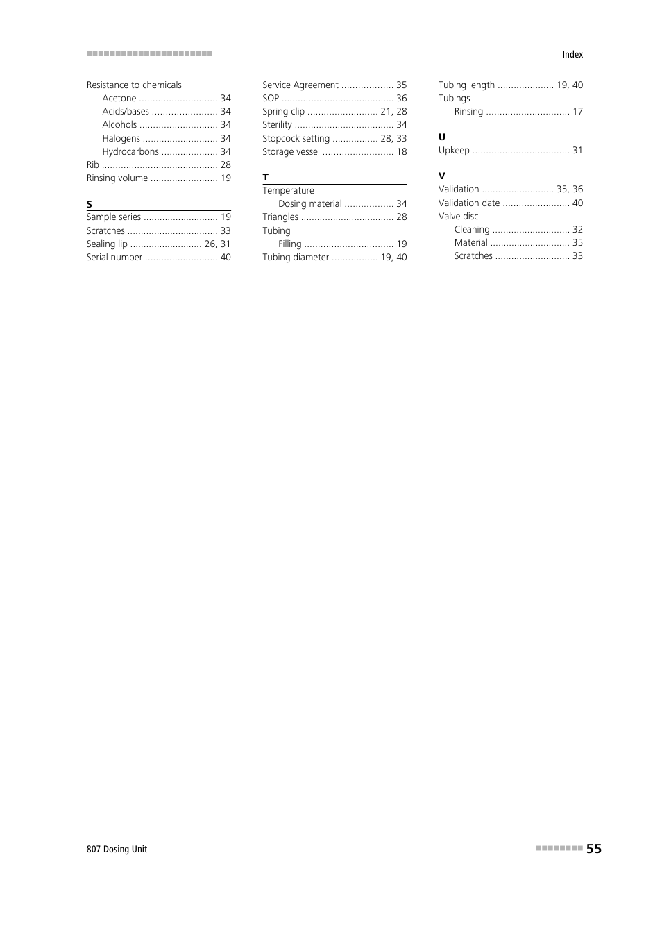 Metrohm 807 Dosing Unit User Manual | Page 63 / 63