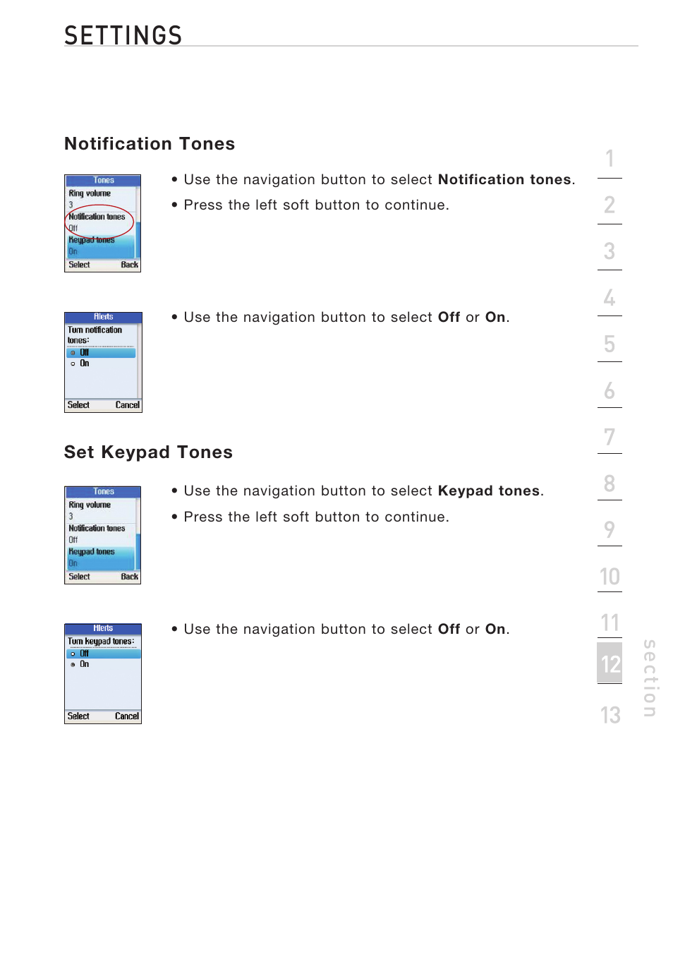 Settings | Belkin Desktop Internet Phone F1PP010EN-SK User Manual | Page 36 / 47