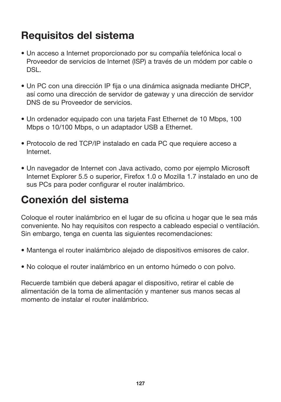 Requisitos del sistema, Conexión del sistema | MicraDigital P74847ea-A User Manual | Page 131 / 182