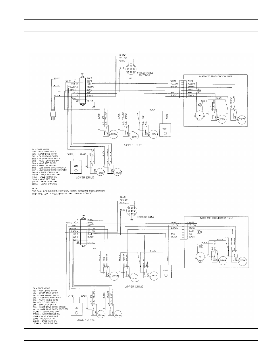 Valve wiring | Watts Fleck 3900 Brass Valve User Manual | Page 25 / 34