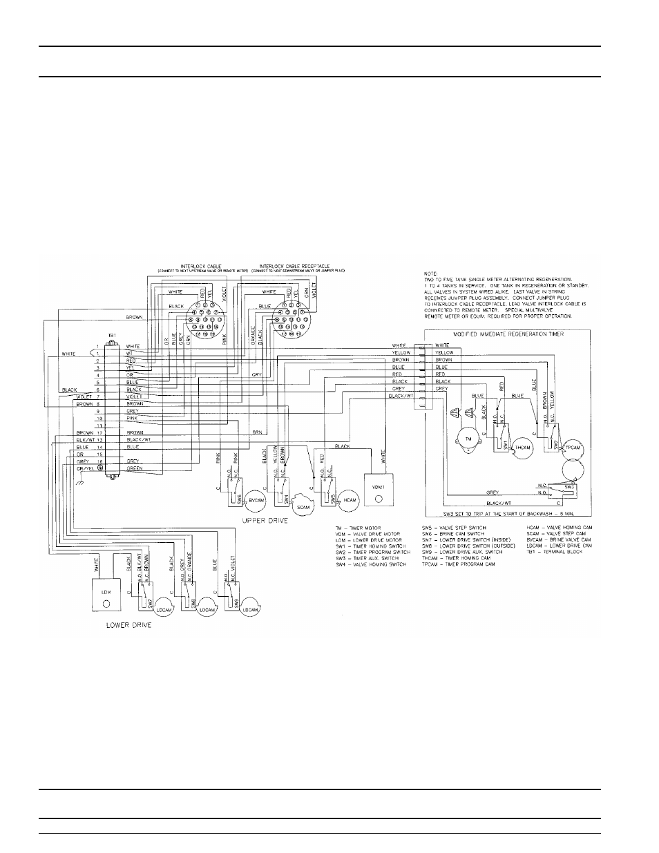 Valve wiring | Watts Fleck 3900 Brass Valve User Manual | Page 28 / 34
