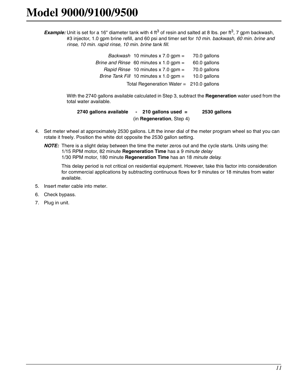 Watts Fleck 9500 Twin Brass Valve User Manual | Page 11 / 56