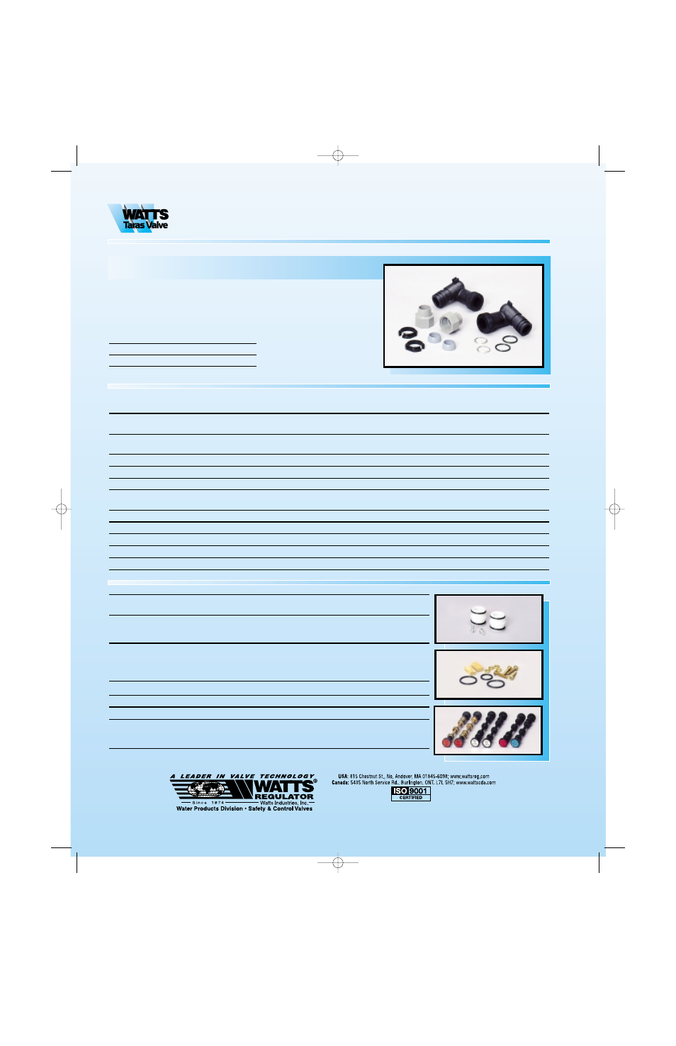 Replacement parts and repair kits, Kinetico, By-pass installation kit eak-7700 | Watts Divertaflo M9500 Series User Manual | Page 12 / 12