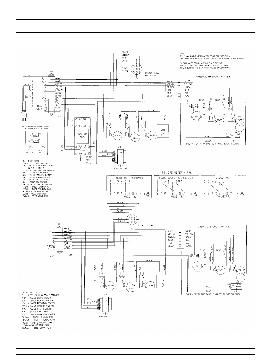 Valve wiring | Watts Fleck 3150 Brass Valve User Manual | Page 26 / 32