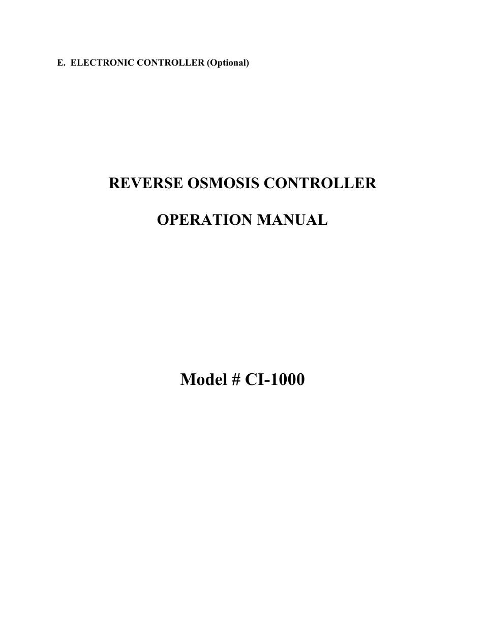 Model # ci-1000 | Watts R44-24-1111000 User Manual | Page 13 / 40