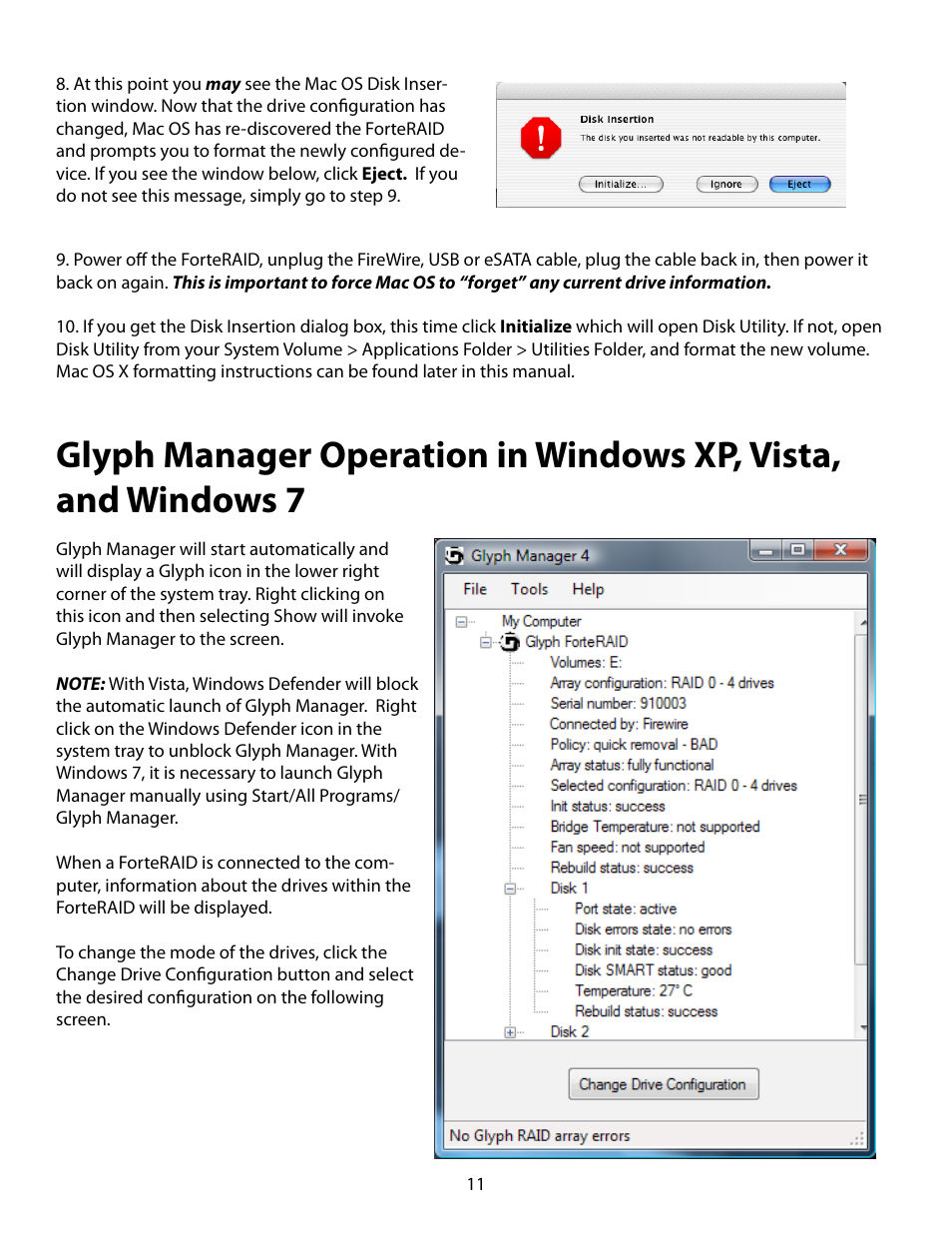 Glyph ForteRAID User Manual | Page 11 / 20