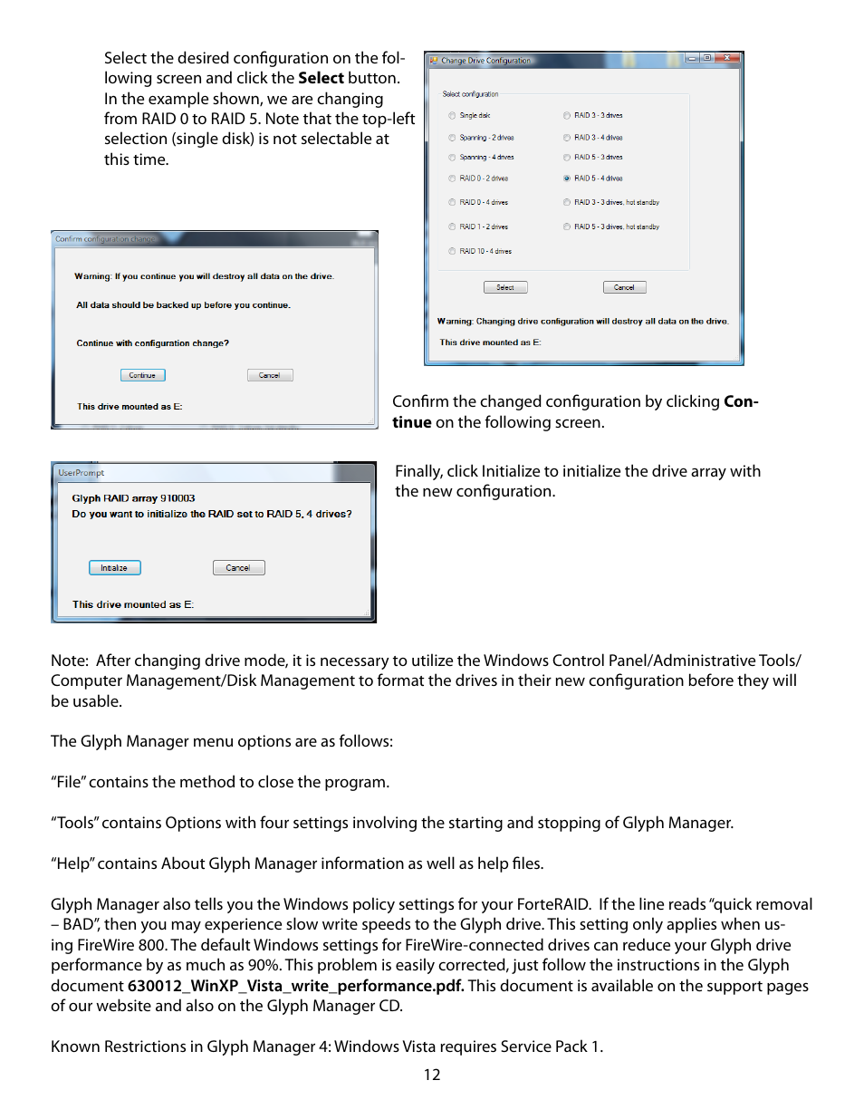 Glyph ForteRAID User Manual | Page 12 / 20