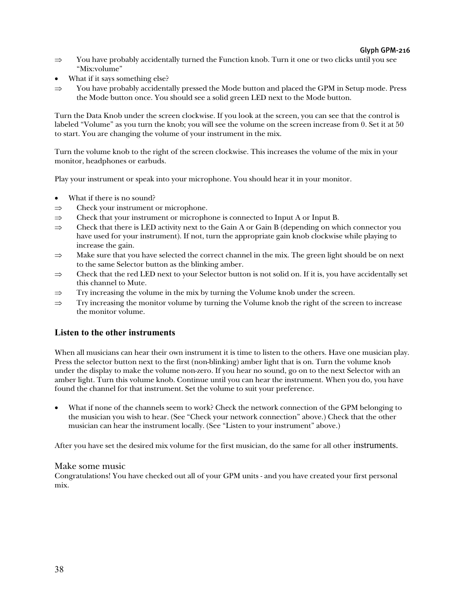 Glyph GPM-216 User Manual | Page 38 / 46