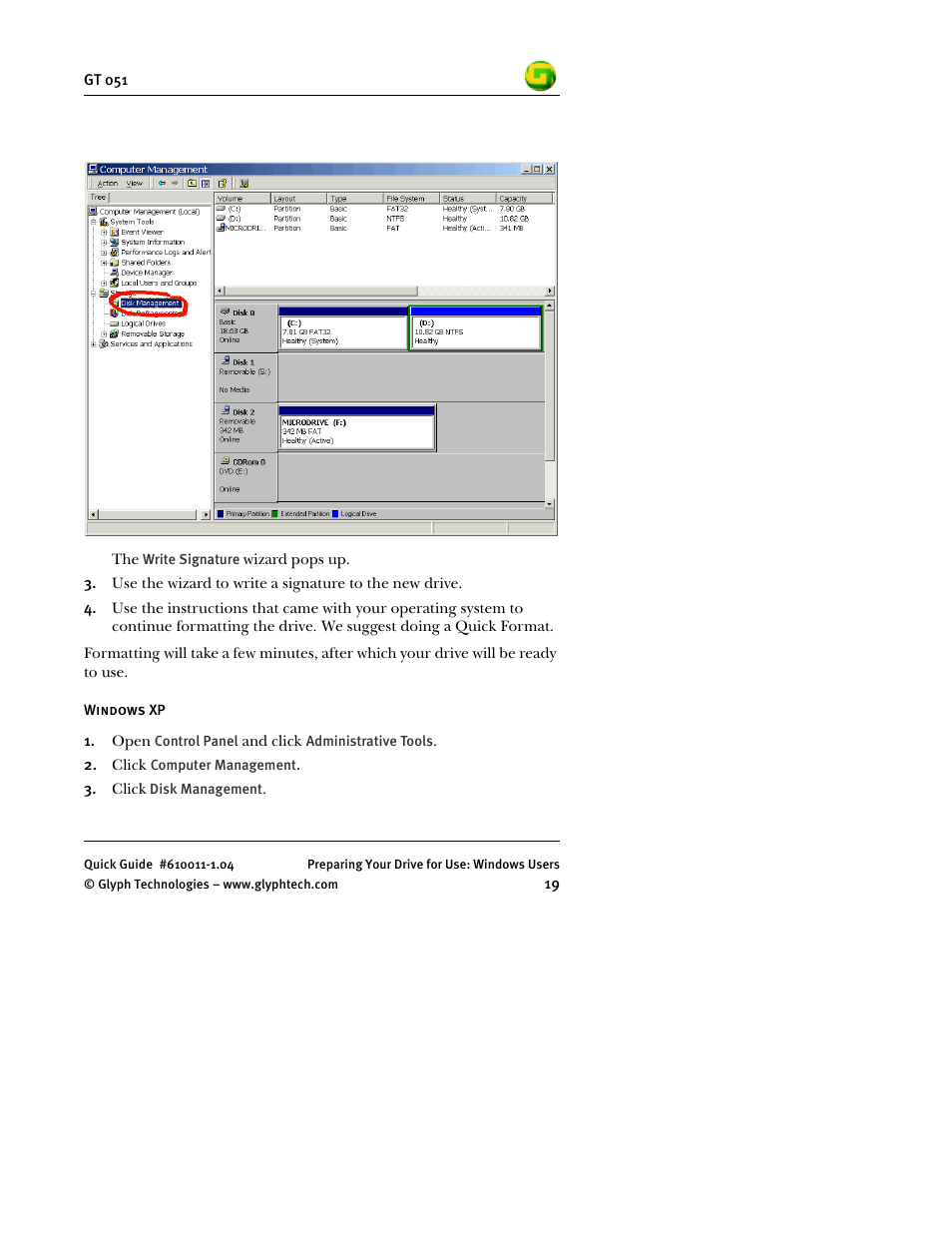 Glyph GT 051 User Manual | Page 21 / 30