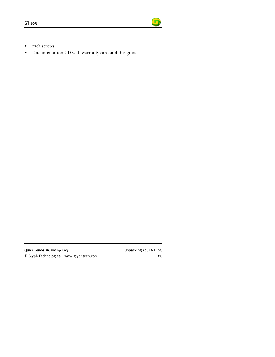 Glyph GT 103 User Manual | Page 15 / 32