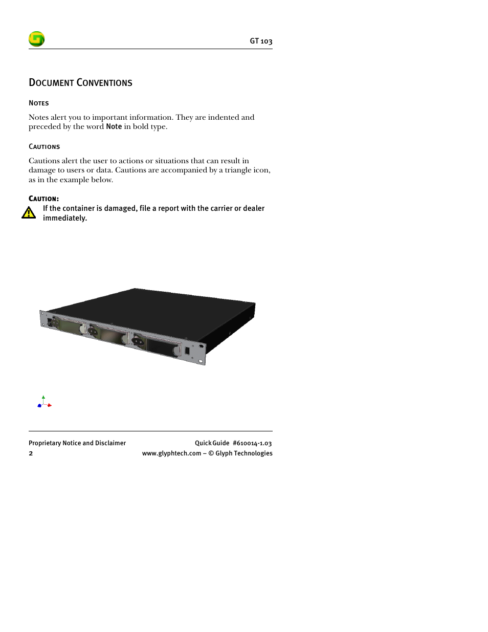 Glyph GT 103 User Manual | Page 4 / 32