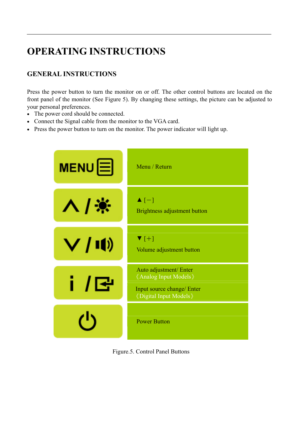 2b2boperating instructions, 14b14bgeneral instructions, Operating instructions | General instructions | Hanns.G HH241 User Manual | Page 13 / 24