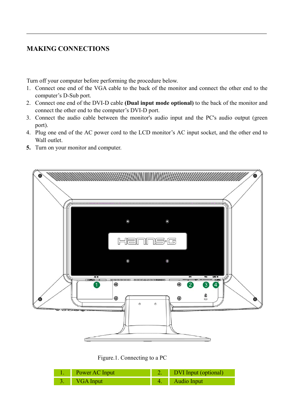 Hanns.G HH251 User Manual | Page 8 / 21