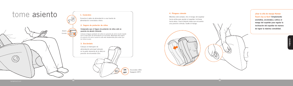 Tome asiento | Human Touch iJoy 130 Robotic Massage Chair User Manual | Page 21 / 24